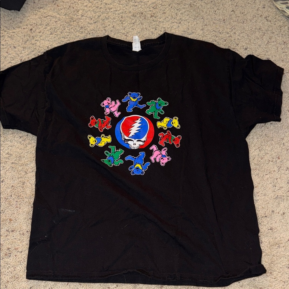 Greatful Dead 2023 Concert Tee -  Hanes Black Authentic T-Shirt
